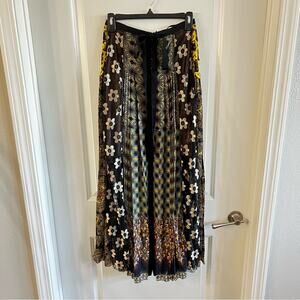 434 Anthropologie Beguile by Byron Lars Petal Patch Maxi Skirt Size 0